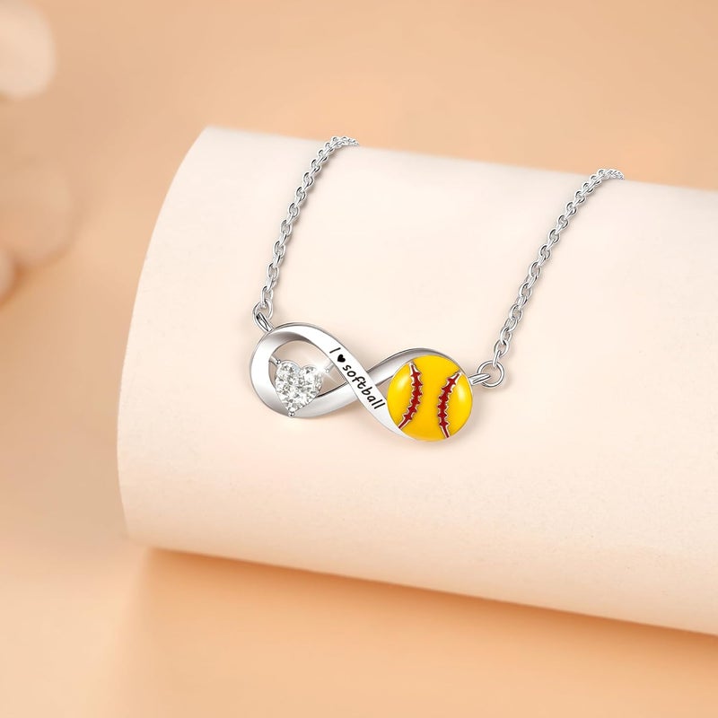 PEALICIOUS Soccer Necklace Softball Necklace, Valentine Volleyball Gifts Softball Gifts for Sport Mom Daughter Fans Teammates as Sport Accessories Senior Night Game Day Birthday Stuff - Image 3
